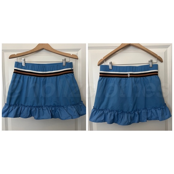 Free People Crowd Pleaser Skort Denim Blue L - Picture 3 of 15